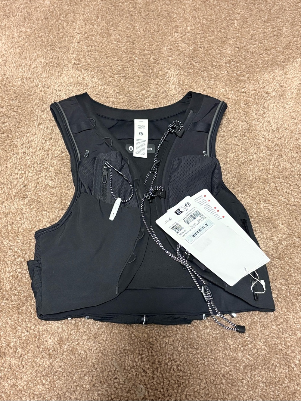 NWT Lululemon Fast and Free Women’s Trail Running Vest XXS/XS Black